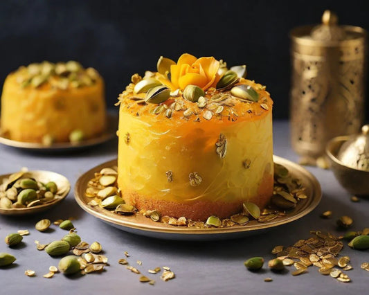 Saffron Pistachio Cake